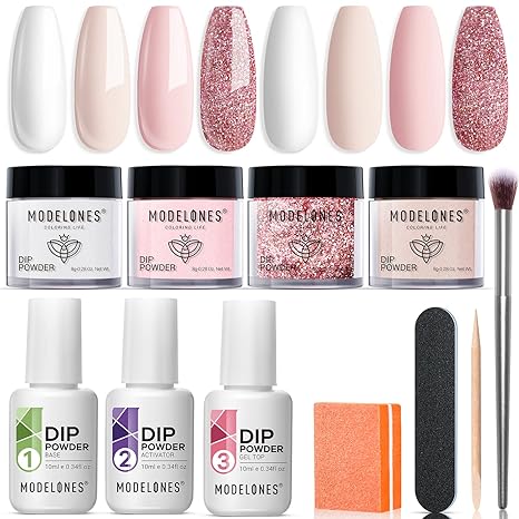 Modelones Dip Powder Nail Kit Starter